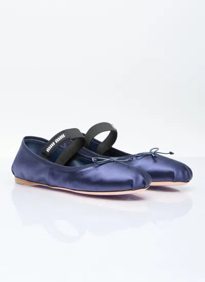 Miu Miu Women Satin Ballerina Flats