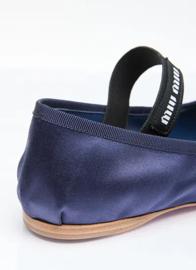 Miu Miu Women Satin Ballerina Flats