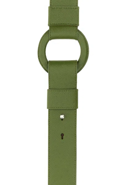 Prada Men Pistachio Green Leather Shoulder Strap