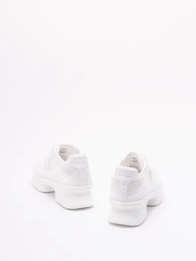 Prada Wavy Triangle Logo Low-top Sneakers