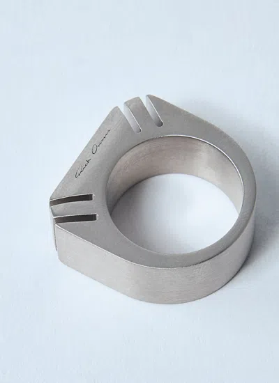 Rick Owens Men Beveled Ring