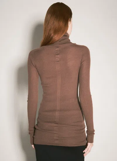 Rick Owens Women Wool Sweater In Brown