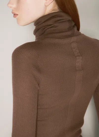 Rick Owens Women Wool Sweater In Brown