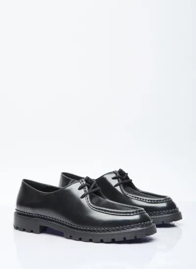 Saint Laurent Men Ponyhair Leather Loafers