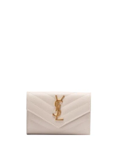 Saint Laurent Women `cassandre Matelassé` Small `envelope` Wallet