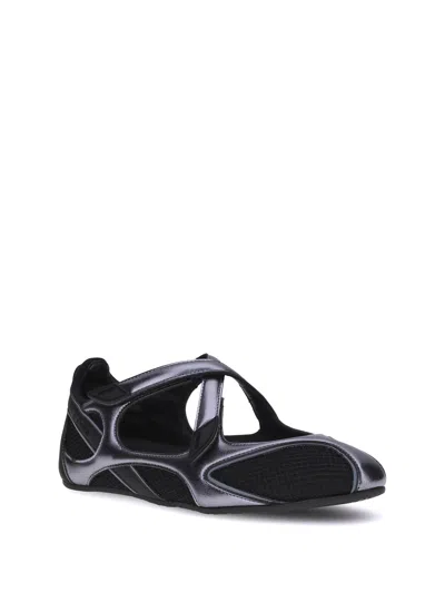 Attico Nomad Ballerinas In Black