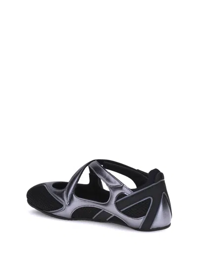 Attico Nomad Ballerinas In Black