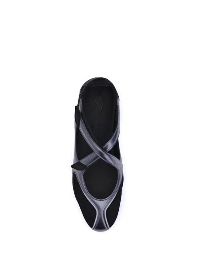 Attico Nomad Ballerinas In Black
