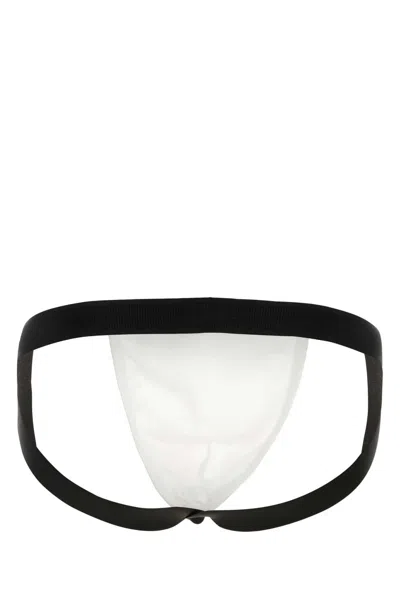 Tom Ford Men White Stretch Cotton Jockstrap