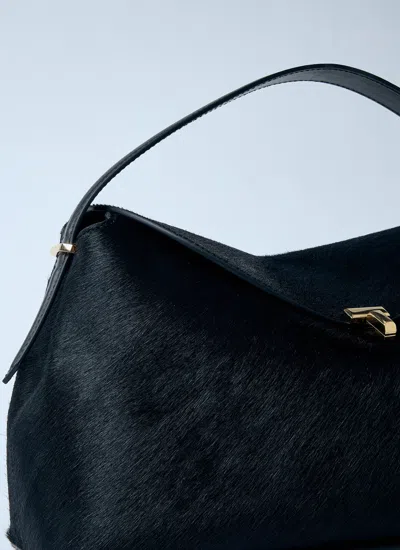 Totême Toteme Women T-lock Pony Hair Top-handle Bag