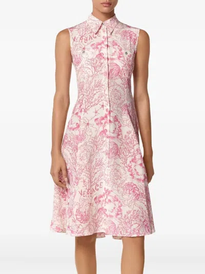 Versace Mini Underwater Barocco Hemdkleid