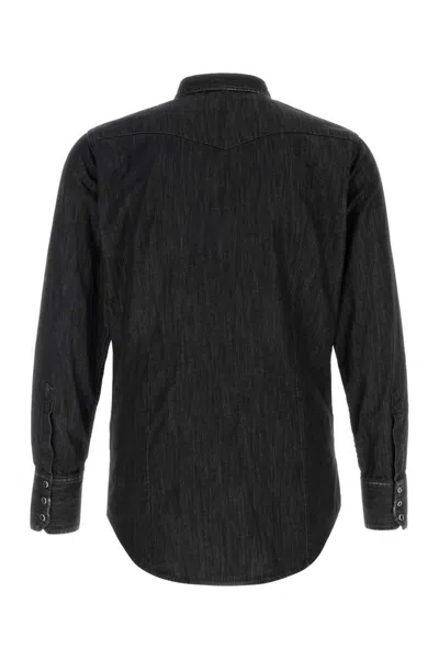 Dsquared2 Dsquared Black Denim Western Shirt In Black