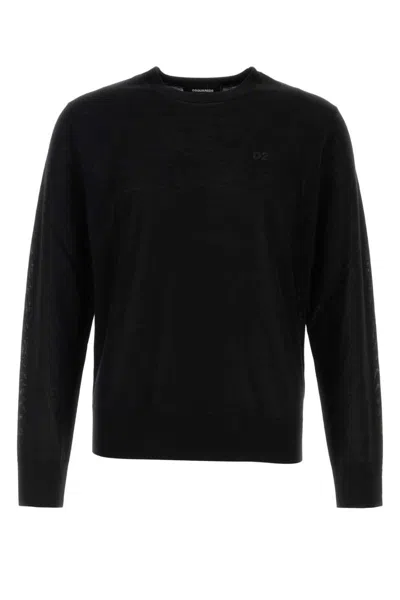 Dsquared2 Dsquared Black Wool Sweater In Black