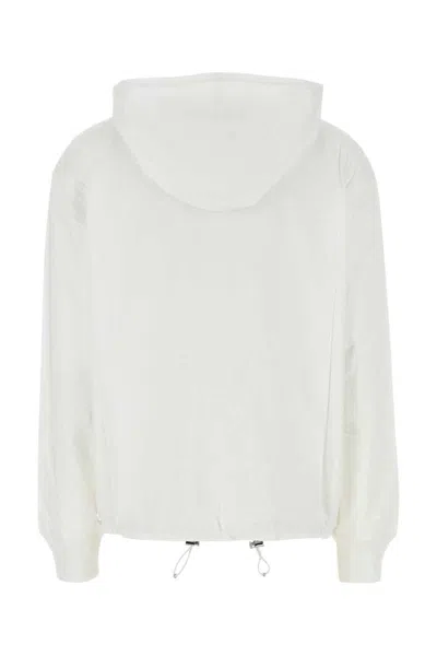 Prada White Cotton Reversible Jacket
