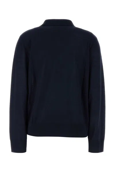 Dsquared2 Dsquared Dark Blue Wool Polo Shirt In Blue