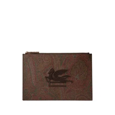 Etro Brown Clutch Bags Women In Brown