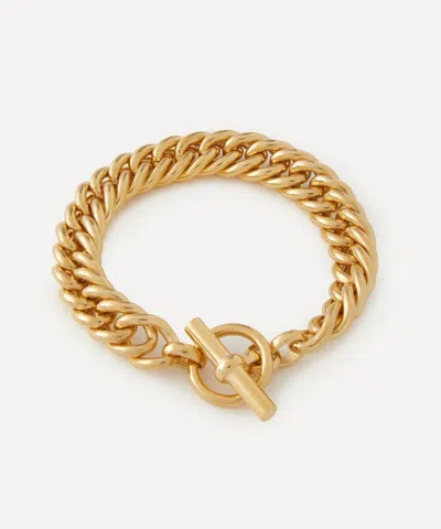 Tilly Sveaas Mens 18ct Gold-plated Large Curb Link Chain Bracelet