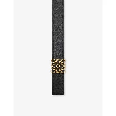 Loewe Anagram Reversible Grained Leather Belt