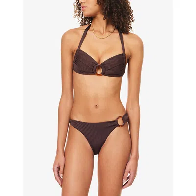 Monday Swimwear Womens  Bronte Wide-rib Bikini Top