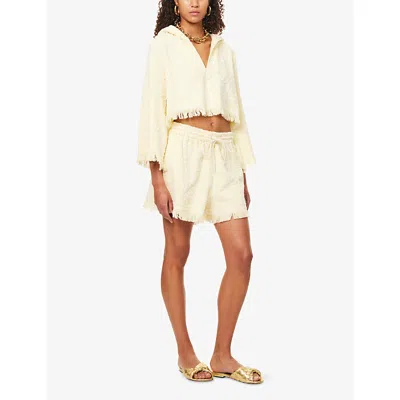 Zimmermann Womens  Coco Towelling Cotton Shorts