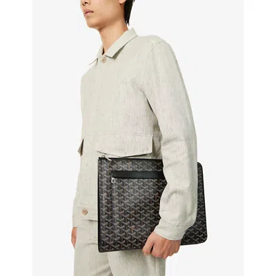 Reselfridges Pre-loved Goyard Sorbonne Coated-canvas Document Cas