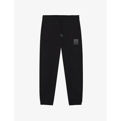 Hugo Boss Mens Hugo Logo-print Regular-fit Cotton Jogging Bottoms