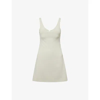 Lululemon Womens Fog Green Align™ Flared Stretch-woven Mini Dress