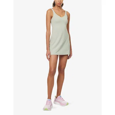 Lululemon Womens Fog Green Align™ Flared Stretch-woven Mini Dress