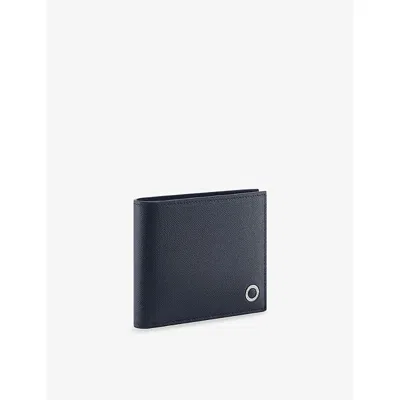 Bvlgari Womens  Logo-plaque Leather Bi-fold Wallet