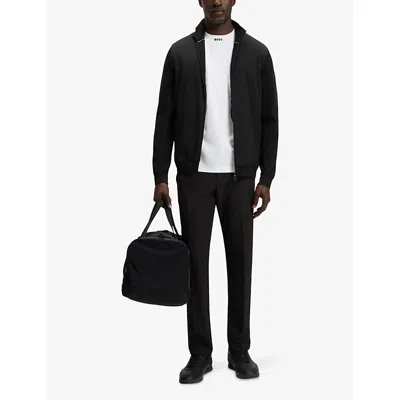 Hugo Boss Porsche X Houndstooth-patterned T-shirt In Mercerized Cotton