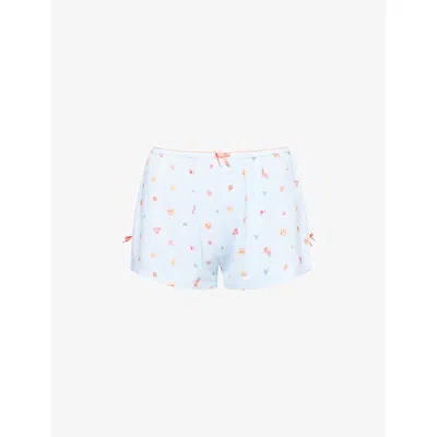 Lounge Underwear Womens  Fruit-print Modal-jersey Pyjama Shorts