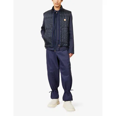 Moncler Genius X Gilga Farm By Donald Glover Tangerine Down Vest In Blue