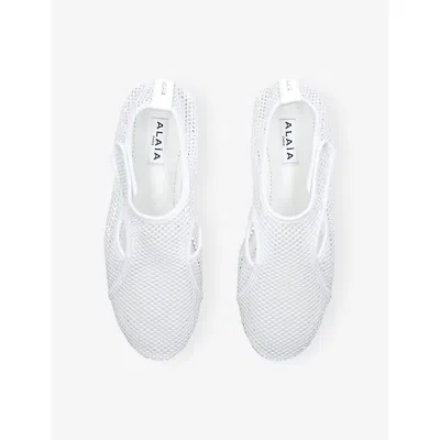 Alaïa Womens Azzedine Alaia Slippers Mesh Ballet Flats