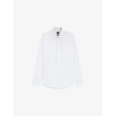 Hugo Boss Regular-fit Shirt In Easy-iron Stretch-cotton Poplin