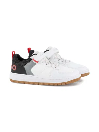 Hugo Boss Logo-embroidered Sneakers In Multi