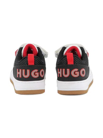 Hugo Boss Logo-embroidered Sneakers In Multi