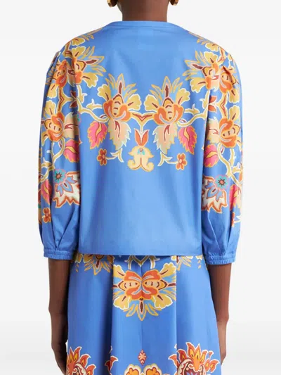 Etro Paisley Split Neck Blouse