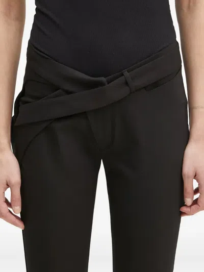 Ottolinger Wrap-effect Trousers In Black