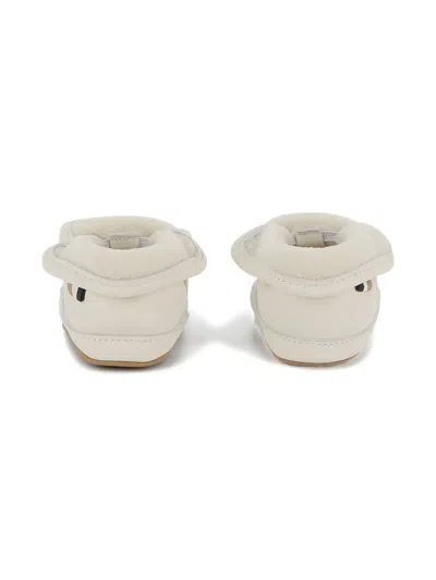 Bosswear Shearling-lined Leather Booties In White