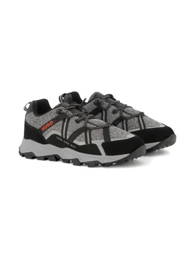Hugo Boss Panelled Sneakers In Multi