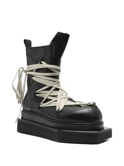 Rick Owens Megalace Turbo Cyclops Boot Boots Black In Black