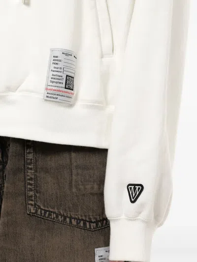 Miharayasuhiro Happy Face-print Hoodie In White
