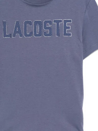 Lacoste Short-sleeved T-shirt In Purple