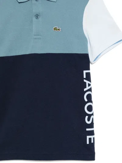 Lacoste Short-sleeved Polo Shirt In Blue