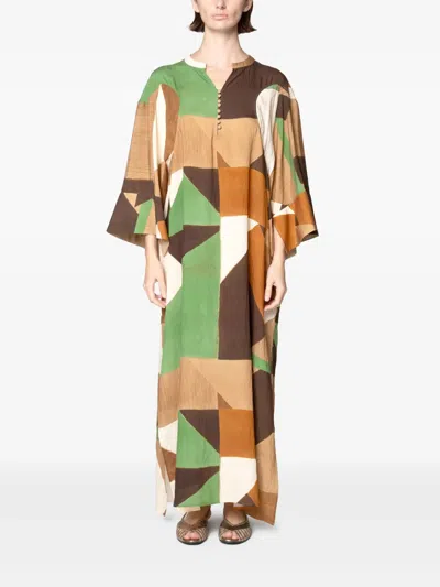 Muller Of Yoshiokubo Midikleid Mit Geometrischem Print