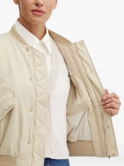 Apc Zip-pocket Bomber Jacket In Neutral