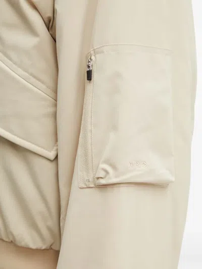 Apc Zip-pocket Bomber Jacket In Neutral