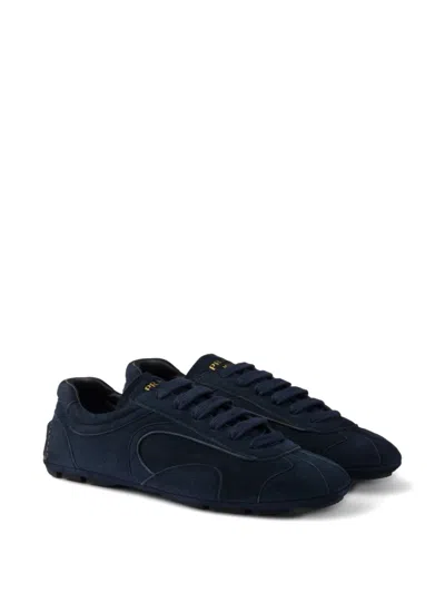Prada Montecarlo Re-edition 2005 Sneaker Aus Wildleder In Blue
