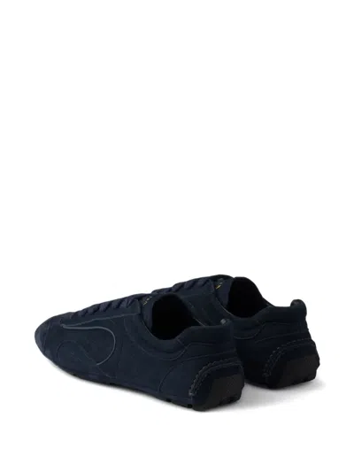 Prada Montecarlo Re-edition 2005 Sneaker Aus Wildleder In Blue