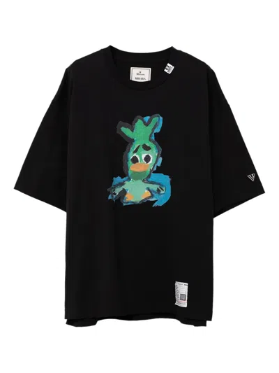 Miharayasuhiro Leon T-shirt Mit Enten-print In Black